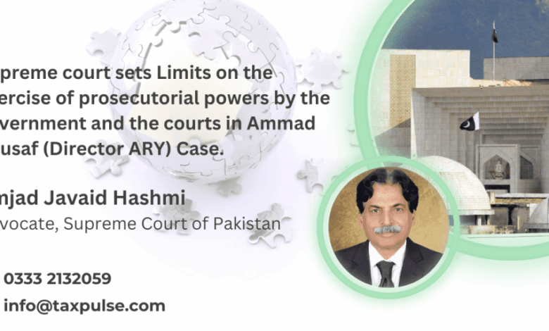 Supreme Court sets Limits on the exercise of prosecutorial Supreme Court sets Limits on the exercise of prosecutorial