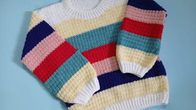 Crochet – Crosia Free Pattern with Video Tutorials: Crochet Pullover Blooming Cozy Sweater Boys & Girls Crochet – Crosia Free Pattern with Video Tutorials: Crochet Pullover Blooming Cozy Sweater Boys & Girls