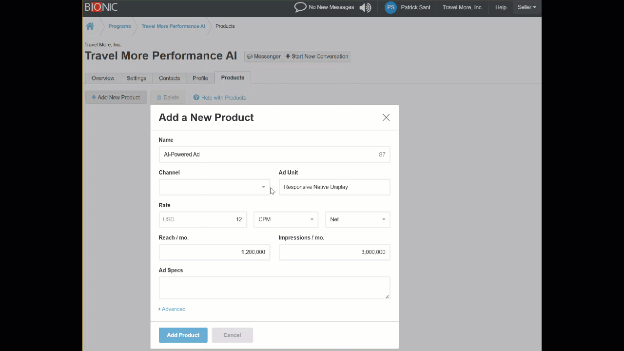 Plan and Buy Agentic AI Media Products with Bionic Plan and Buy Agentic AI Media Products with Bionic