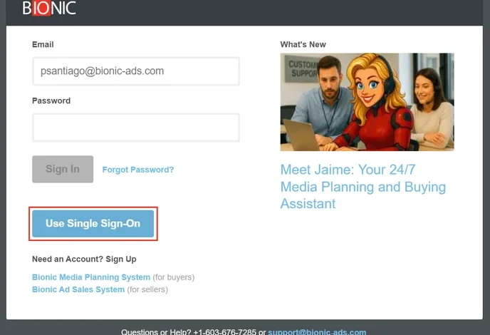 Bionic Expands Support for Single Sign-On (SSO)