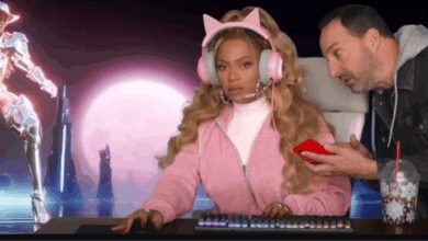 We found the pink, cat-eared gaming headset Beyoncé wore in her viral Verizon commercial